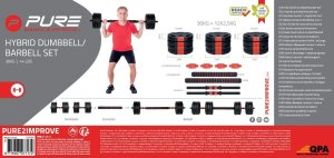 Hantla sztanga składana kompozytowa 30kg pure 2 improve 11