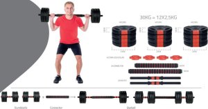 Hantla sztanga składana kompozytowa 30kg pure 2 improve 6