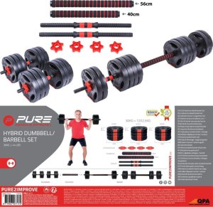 Hantla sztanga składana kompozytowa 30kg pure 2 improve 7