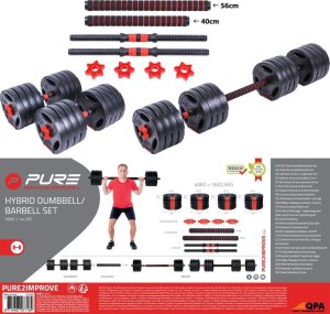 Hantla sztanga składana kompozytowa 40kg pure 2 improve 8