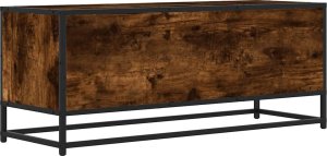 vidaXL Szafka pod telewizor, przydymiony dąb, 100x34,5x40 cm 6