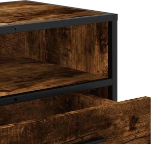 vidaXL Szafka pod telewizor, przydymiony dąb, 100x34,5x40 cm 8