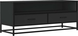 vidaXL Szafka pod TV, czarna, 100x34,5x40 cm 2