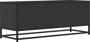 vidaXL Szafka pod TV, czarna, 100x34,5x40 cm 6