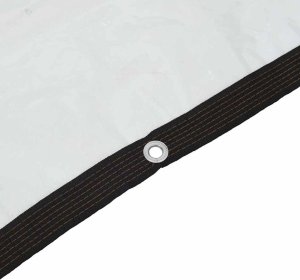 vidaXL Przezroczysta plandeka z oczkami 6x8 m Polietylen 8