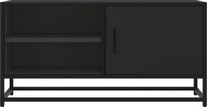 vidaXL Szafka pod telewizor, czarna, 80x34,5x40 cm 4