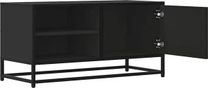 vidaXL Szafka pod telewizor, czarna, 80x34,5x40 cm 7