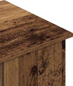 vidaXL Biurko, stare drewno, 100x55x75 cm, materiał drewnopochodny 8