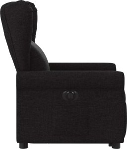 vidaXL Podnoszony fotel masujący, elektryczny, rozkładany, czarny 5