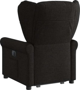 vidaXL Podnoszony fotel masujący, elektryczny, rozkładany, czarny 6