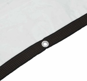 vidaXL Przezroczysta plandeka z oczkami 8x12 m Polietylen 8