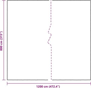 vidaXL Przezroczysta plandeka z oczkami 8x12 m Polietylen 10