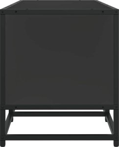 vidaXL Szafka pod TV, czarna, 120x35x41 cm 5