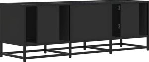 vidaXL Szafka pod TV, czarna, 120x35x41 cm 6