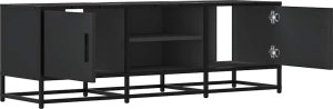 vidaXL Szafka pod TV, czarna, 120x35x41 cm 7