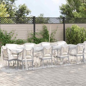 vidaXL Przezroczysta plandeka z oczkami 2x12 m Polietylen 2