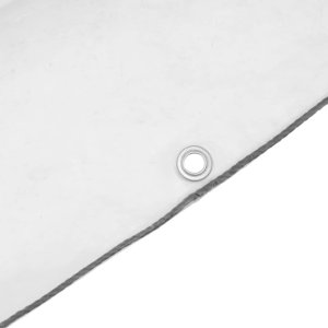 vidaXL Przezroczysta plandeka z oczkami 2x12 m Polietylen 7