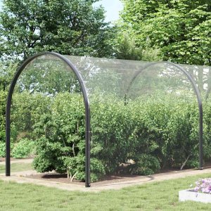 vidaXL Przezroczysta plandeka z oczkami 5x12 m PVC 2