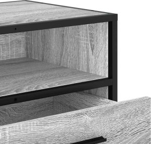 vidaXL Szafka pod telewizor, szary dąb sonoma, 100x34,5x40 cm 8