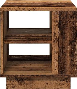 vidaXL Stolik kawowy, stare drewno 40x40x43 cm materiał drewnopochodny 4