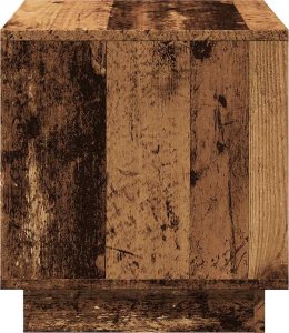 vidaXL Stolik kawowy, stare drewno 40x40x43 cm materiał drewnopochodny 5