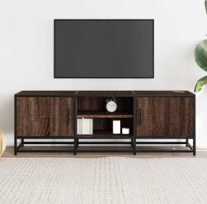 vidaXL Szafka pod telewizor, brązowy dąb, 120x35x41 cm 3