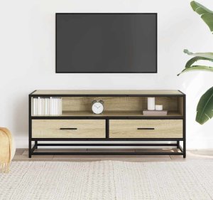 vidaXL Szafka pod telewizor, dąb sonoma, 100x34,5x40 cm 3