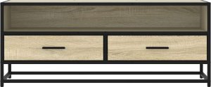 vidaXL Szafka pod telewizor, dąb sonoma, 100x34,5x40 cm 4