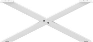 vidaXL vidaXL Nogi do stolika kawowego, 2 szt., biale, 70x(30-31) cm, stal 5