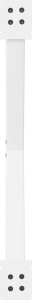 vidaXL vidaXL Nogi do stolika kawowego, 2 szt., biale, 70x(30-31) cm, stal 7