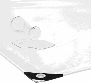 vidaXL Przezroczysta plandeka z oczkami 3x10 m PVC 4