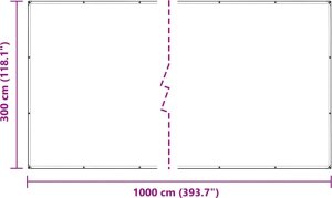vidaXL Przezroczysta plandeka z oczkami 3x10 m PVC 10