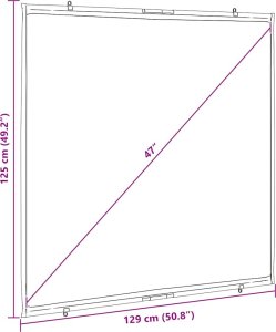 vidaXL Ekran projekcyjny ścienny 67 cali 1:1 7