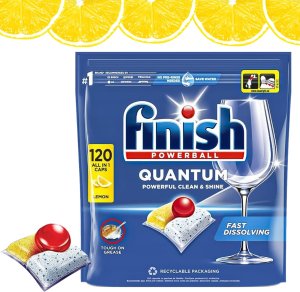 Finish Tabletki do zmywarki Powerball Quantum All in 1 Lemon 120 szt. 12