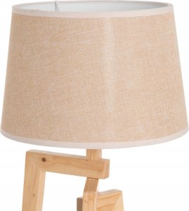 Lampa stołowa z lnianym abażurem, 66 cm 2