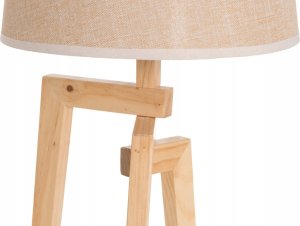 Lampa stołowa z lnianym abażurem, 66 cm 3