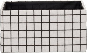 Tekstylne organizery w kratkę, 3 szt. 4