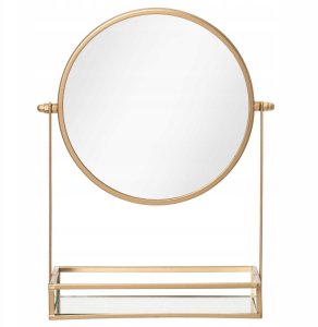 Lusterko kosmetyczne z tacką GEMMY, Ø 20 cm 2