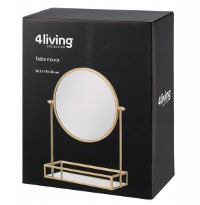 Lusterko kosmetyczne z tacką GEMMY, Ø 20 cm 3