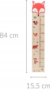 Miarka na ścianę do pomiaru wzrostu FOXY, do 120 cm 2