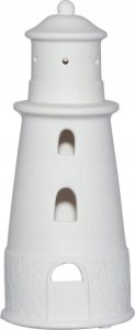 Porcelanowy lampion w kształcie latarni morskiej, 27 cm 1