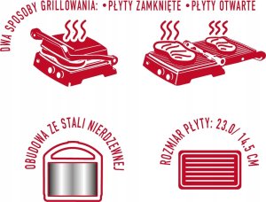 Grill elektryczny MPM MGR-13M 5