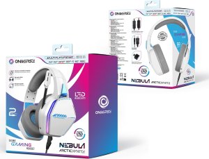 Oniverse Nebula Zestaw słuchawkowy Przewodowa Opaska na głowę Gaming USB Typu-A Biały 6