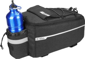 Torba rowerowa WYA26Y0S termiczna na bagażnik z paskiem na ramię - czarna 2