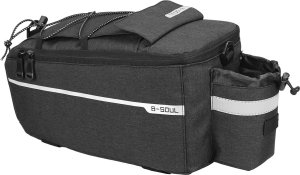 Torba rowerowa WYA26Y0S termiczna na bagażnik z paskiem na ramię - czarna 3