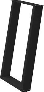 vidXL Nogi do stołu jadalnianego, 2 szt., czarne, 50x(72-73) cm, stal 4