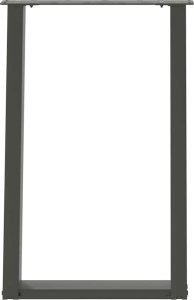vidaXL vidXL Nogi do stołu jadalnianego, 2 szt., antracyt, 60x(72-73)cm, stal 5