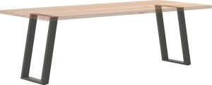 vidaXL vidXL Nogi do stołu jadalnianego, 2 szt., antracyt, 60x(72-73)cm, stal 8