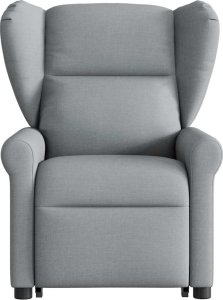 vidaXL Podnoszony fotel masujący, elektryczny, rozkładany, jasnoszary 4