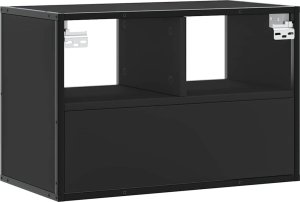 vidaXL Szafka pod telewizor, czarna, 60x31x39,5 cm 6